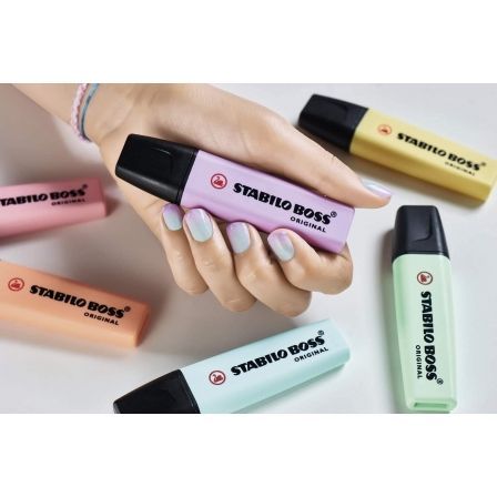 Stabilo BOSS Original Marcadores Fluorescentes Colores Pastel, 6 Unidades Stabilo BOSS Original Marcadores Fluorescentes Colores Pastel, 6 Unidades